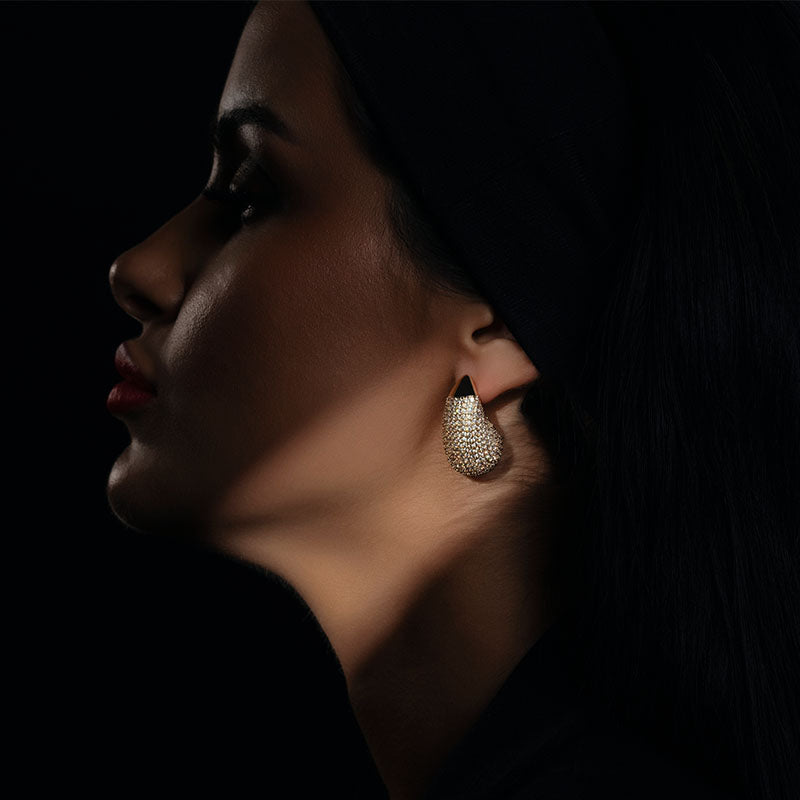 The Drops Earrings Gold Big