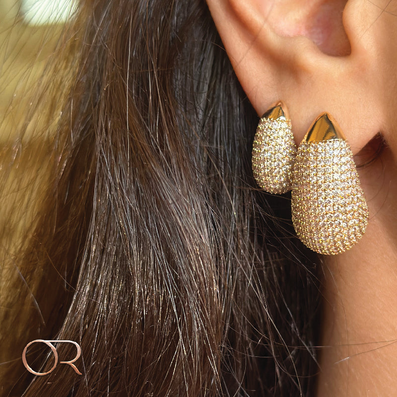 The Drops Earrings Gold Big